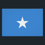 Póster Bandeira da Somália<br><div class="desc">Bandeira patriótica da Somália.</div>