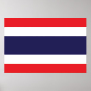 Poster Bandeira da Tailândia