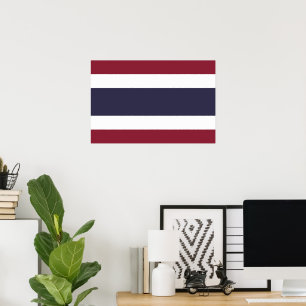 Poster Bandeira da Tailândia