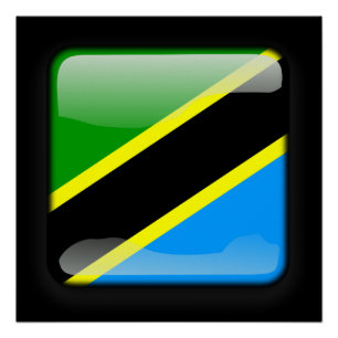 Póster Bandeira da Tanzânia