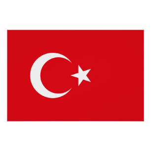 Póster Bandeira da Turquia