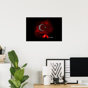 Poster Bandeira da Turquia