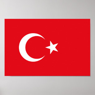 Poster Bandeira da Turquia