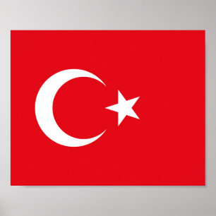 Poster Bandeira da Turquia