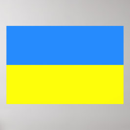 Póster Bandeira da Ucrânia