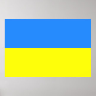 Póster Bandeira da Ucrânia