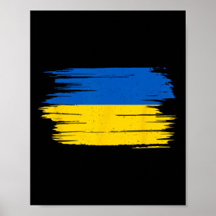 Poster Bandeira da Ucrânia Bandeira Nacional Kiev Ucrania