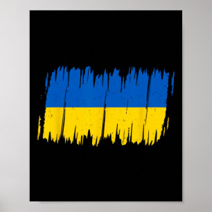 Poster Bandeira da Ucrânia Bandeira Nacional Kiev Ucrania