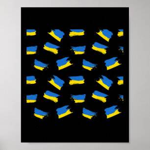 Poster Bandeira da Ucrânia - Bandeira Ucraniana - Ucrânia