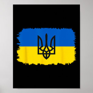 Poster Bandeira da Ucrânia Ucraniano Orgulho da Ucrânia C