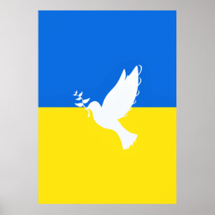 Poster Bandeira da Ucrânia - Vara da Paz - Liberdade - Pa