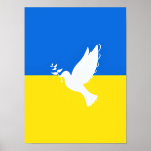 Poster Bandeira da Ucrânia - Vara da Paz - Liberdade - Pa