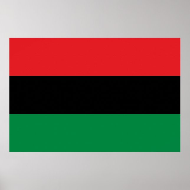 Poster Bandeira da UNIA Pan-Africana (Frente)