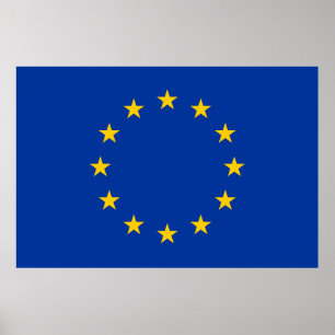 Poster Bandeira da União Europeia