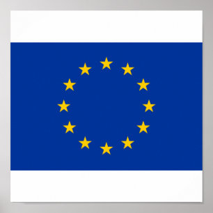 Póster Bandeira da União Europeia