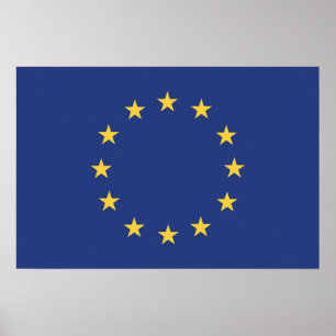 Poster Bandeira da União Europeia