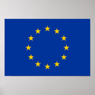 Poster Bandeira da União Europeia