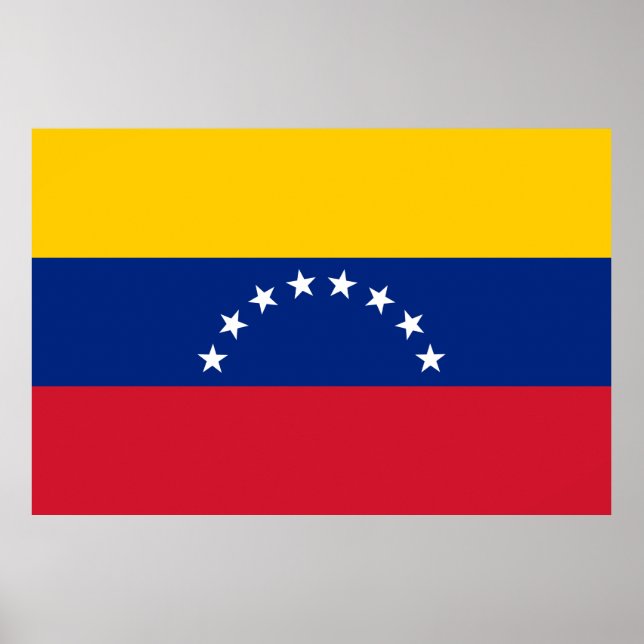 Poster Bandeira da Venezuela (Frente)
