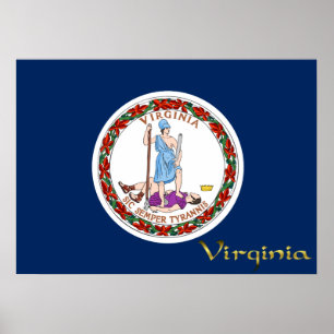 Poster bandeira da Virgínia