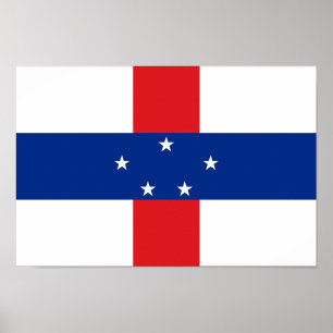Poster Bandeira das Antilhas Holandesas