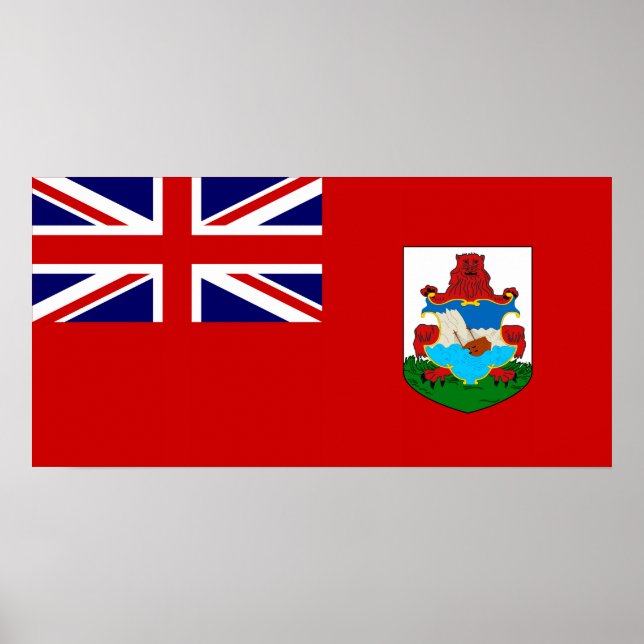 Póster Bandeira das Bermudas (Frente)
