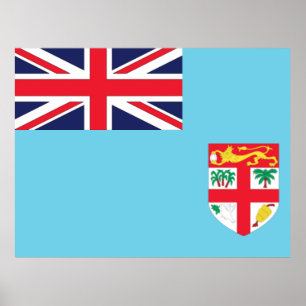 Poster Bandeira das Fiji