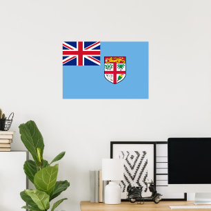 Poster Bandeira das Fiji
