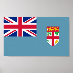 Poster Bandeira das Fiji
