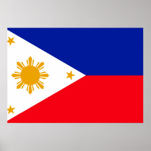 Póster Bandeira das Filipinas