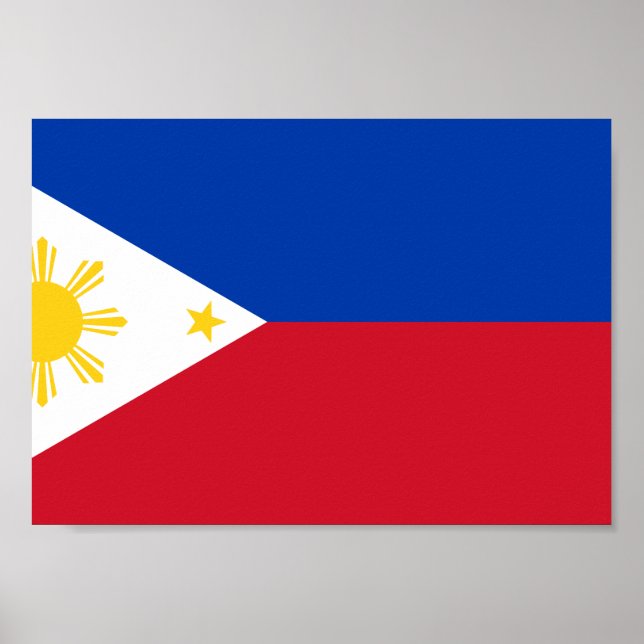 Póster Bandeira das Filipinas (Frente)