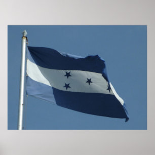 Póster bandeira das Honduras