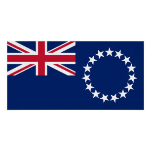 Póster Bandeira das Ilhas Cook