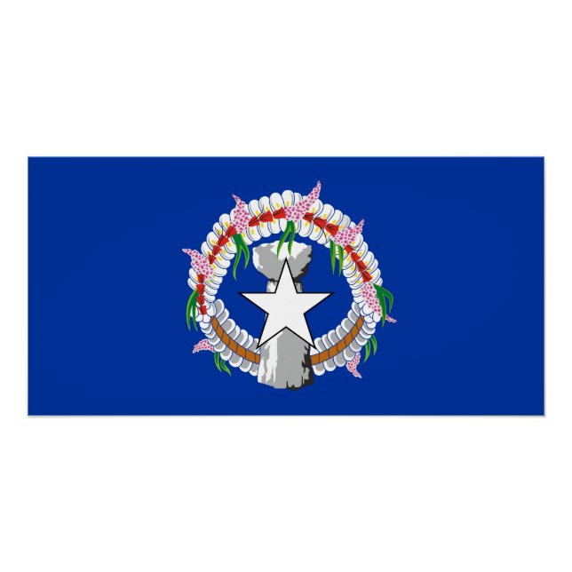 Póster Bandeira das Ilhas Marianas do Norte (Frente)