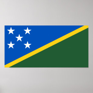 Poster Bandeira das Ilhas Salomão