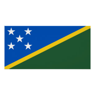 Póster Bandeira das Ilhas Salomão