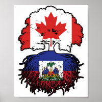 Bandeira das Raízes da Árvore do Haiti no Canadá