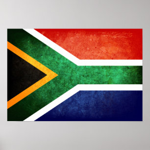 Póster Bandeira de África do Sul