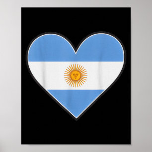 Poster Bandeira de alegria do orgulho do país coração vin
