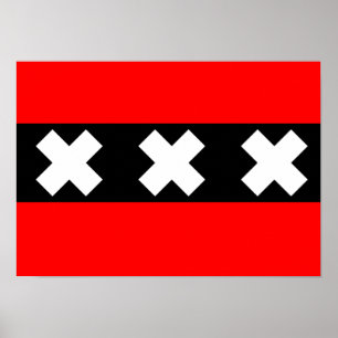 Poster Bandeira de Amsterdão