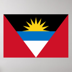 Poster Bandeira de Antígua e Barbuda