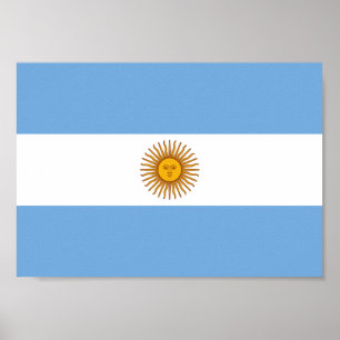 Póster Bandeira de Argentina