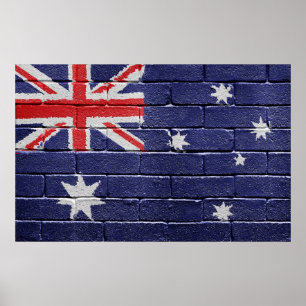 Póster Bandeira de Austrália