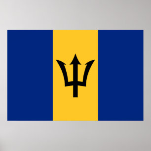 Poster Bandeira de Barbados