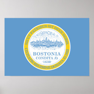 Poster Bandeira de Boston