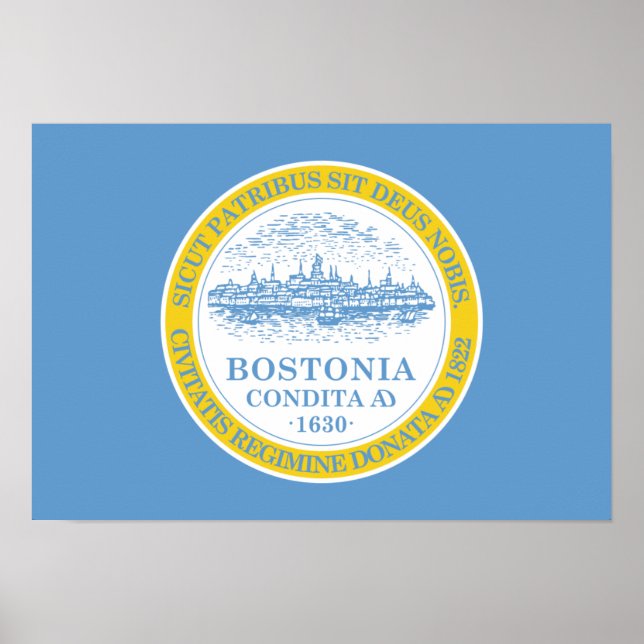 Poster Bandeira de Boston (Frente)