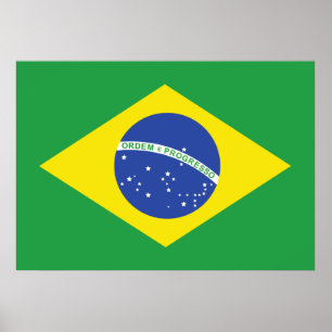 Póster Bandeira de Brasil