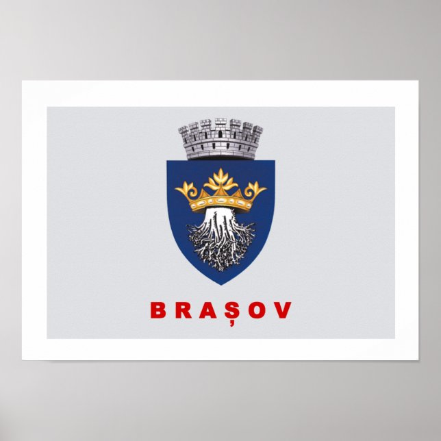Póster Bandeira de Brasov (Frente)