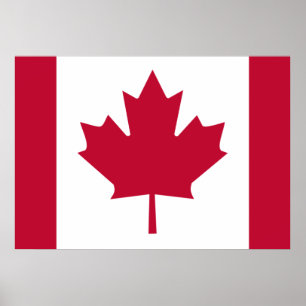Poster Bandeira de Canadá