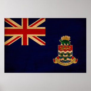 Poster Bandeira de Cayman Islands