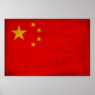 Poster Bandeira de China